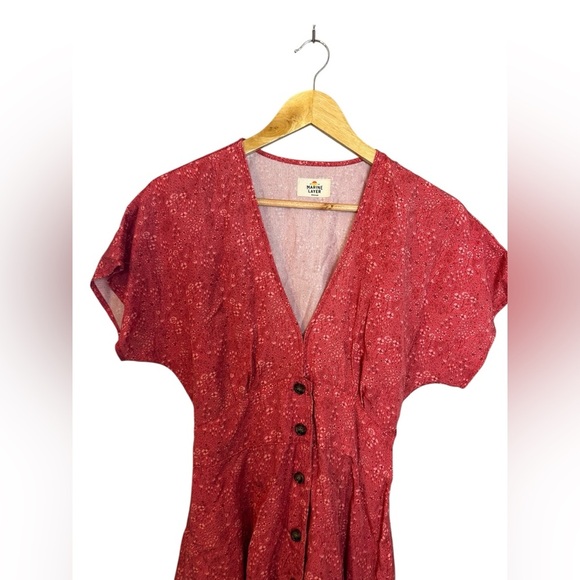 Marine Layer Coral Camila Dress Size Medium - Picture 4 of 8